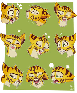 bite biting_lip biting_own_lip black_nose black_spots blush bodily_fluids clenched_teeth constricted_pupils countershade_face countershading eyes_closed facial_markings female feral forehead_markings hair head_markings heart_(marking) heart_symbol looking_pleasured markings multicolored_body one_eye_closed open_mouth orgasm_face pupils self_bite simple_background small_pupils solo spots spotted_body suggestive surprised tan_body tan_countershading tears teeth tongue tongue_out two_tone_body wink yellow_body young young_female young_feral fuf disney the_lion_guard the_lion_king fuli cheetah felid feline mammal 2019 hi_res multiple_images