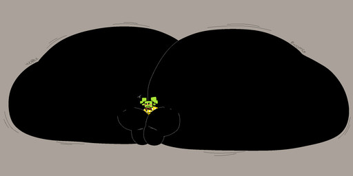 annoyed big_butt black_body black_eyes blush bow_tie butt clothing crossed_arms dress empty_eyes female green_hair green_head grey_background hair huge_butt huge_thighs hyper hyper_butt hyper_thighs motion_lines not_furry pink_cheeks red_bow red_bow_tie simple_background solo thick_thighs three-quarter_view yellow_clothing yellow_dress cooluthink mario_bros nintendo paper_mario mimi_(paper_mario) humanoid 2026 colored digital_media_(artwork) flat_colors hi_res