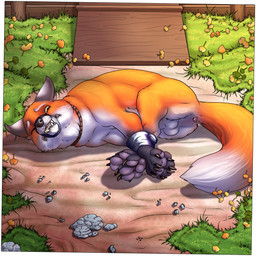 animal_genitalia anus arms_tied balls bdsm bondage bound detailed_background dipstick_tail feral feral_bondage fur gag genitals hogtied legs_tied male markings multicolored_body multicolored_fur muzzle_(object) muzzled orange_body orange_fur sheath solo tail tail_markings tape tape_muzzle taped two_tone_body two_tone_fur white_body white_fur raptorroper russel_(raptorroper) canid canine fox mammal 1:1 2024 absurd_res digital_media_(artwork) hi_res