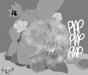 3_toes 4_fingers anal anal_penetration antennae_(anatomy) anthro balls bedroom_eyes big_breasts big_feet blue_body blue_fur blue_hair bodily_fluids breasts butt claws cum cum_in_ass cum_inside cybernetics dominant dominant_gynomorph dominant_intersex duo ejaculation feet fingers from_front_position fur genital_fluids genitals gynomorph gynomorph/male gynomorph_penetrating gynomorph_penetrating_male hair insect_wings intersex intersex/male intersex_penetrating intersex_penetrating_male lepidopteran_wings long_tail lying machine male male_penetrated mating_press missionary_position moan motion_lines musk musky_balls musky_butt musky_penis narrowed_eyes on_back onomatopoeia penetration penile penile_penetration penis penis_in_ass plap protogen_visor seductive sex sound_effects sweat sweatdrop sweaty_butt sweaty_genitalia tail text toes wings yellow_eyes sokoyo_owo keeb_the_moth starry_(sokoyo_owo) arthropod canid canine cyborg insect lepidopteran mammal moth protogen hi_res monochrome