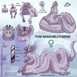 breasts fangs female feral forked_tongue fur landscape_background nude reference_to_character snake_hood solo tail teeth text tongue white_body white_fur errokioslem hybrid mammal reptile scalie snake taur 1:1 english_text hi_res model_sheet