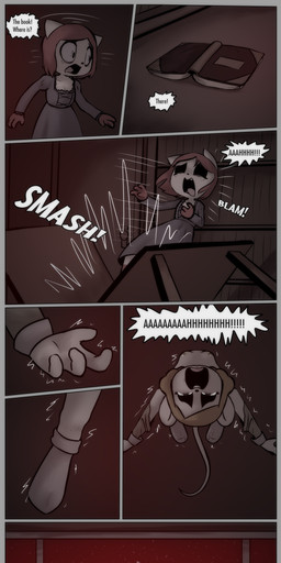 anthro arched_back bodily_fluids breaking_bone breasts cleavage clothed clothing confusion constricted_pupils duo dying eyeshadow female footwear helpless imminent_death invisible makeup navel nipples nude nude_female onomatopoeia pain parody peril pupils ryona scared screaming shocked small_pupils socks sound_effects struggling suffering tearing_clothing tears text torn_clothing violence yelling e254e de_vermis_mysteriis_(book) the_shambler_from_the_stars emma_(e254e) domestic_cat felid feline felis mammal mouse murid murine rodent absurd_res hi_res