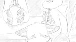 16:9 animal_crossing anthro beverage biped blush clothed clothing domestic_cat dragonweirdo felid feline felis female fur gesture greyscale hi_res mammal monochrome nintendo olivia_(animal_crossing) open_mouth solo straw_in_mouth suggestive suggestive_gesture tail tongue tongue_out topwear widescreen