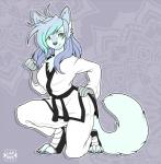 4_toes 5_fingers anthro clothed clothing feet female fingers green_eyes smile solo toes lapres arctic_fox canid canine fox mammal true_fox 2020 digital_media_(artwork) hi_res