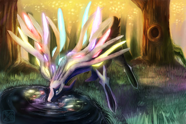 2015 ambiguous_gender antlers blue_eyes bow cervine deer drink dusk feral forest fur grass hole horn leaf legendary_pokémon mammal nature nintendo outside pika25_(artist) pokémon shadow solo tree video_games water xerneas
Rating: Safe
Score: 7
User: N7
Date: January 31, 2015 2015 ambiguous_gender antlers blue_eyes bow cervine deer drink dusk feral forest fur grass hole horn leaf legendary_pokémon mammal nature nintendo outside pika25_(artist) pokémon shadow solo tree video_games water xerneas
Rating: Safe
Score: 7
User: N7
Date: January 31, 2015