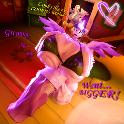 animal_genitalia anthro balls big_balls big_breasts big_penis breast_expansion breasts clothing duo erect_nipples erection expansion feathered_wings feathers fur genitals growth gynomorph hair horn huge_balls huge_breasts huge_penis humanoid_genitalia hyper hyper_genitalia hyper_penis intersex multicolored_hair nipples open_mouth penis pink_hair puffy_nipples purple_body purple_fur purple_hair size_difference smile stretched_clothing text thick_thighs vein veiny_penis wings yellow_body anonymousfm frostbound_(modeler) friendship_is_magic hasbro kinktober my_little_pony mythology fluttershy_(mlp) twilight_sparkle_(mlp) equid equine horse mammal mythological_creature mythological_equine pegasus pony unicorn winged_unicorn 1:1 3d_(artwork) absurd_res digital_media_(artwork) english_text hi_res