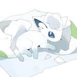 ambiguous_feral ambiguous_gender baby bed_sheet bedding blanket egg eggshell feral hatched hatching kemono lying multi_tail on_model on_side paws pokemon_egg solo tail young young_ambiguous young_feral youjomodoki nintendo pokemon alolan_form alolan_vulpix generation_7_pokemon pokemon_(species) regional_form_(pokemon) 1:1 hi_res