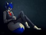 2014 4_toes abstract_background anthro barefoot button canine claws clothed clothing falvie fox hair half-closed_eyes happy hipster male mammal necktie on_floor orange_eyes shadow sharp_claws shiny short_hair sitting smile solo suit vest
Rating: Safe
Score: 5
User: toh
Date: February 12, 2014