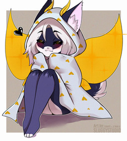 antennae_(anatomy) anthro bedding blanket blanket_only blue_body blue_ears blue_face blue_fur blush ear_piercing eyes_closed feet femboy fur grey_background hair heart_symbol inner_ear_fluff insect_wings long_hair male markings mouth_closed multicolored_body multicolored_ears multicolored_fur multicolored_tail paws piercing pillow pink_nose pink_pillow shoulder_length_hair simple_background smile solo tail text toes tuft white_body white_face white_fingers white_fur white_hair white_toes wings yellow_antennae yellow_body yellow_fur yellow_markings yellow_wings lunarii x-leon-x em_(emko) arthropod domestic_cat felid feline felis insect lepidopteran mammal moth artist_name digital_drawing_(artwork) digital_media_(artwork) full-length_portrait line_art portrait