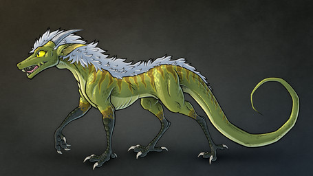 4_toes abstract_background anisodactyl avian_feet black_feet black_legs brown_markings casual_nudity claws digitigrade feet feral green_body grey_horn horn long_ears long_snout long_tail male mane markings open_mouth quadruped scales scuted_feet scutes sharp_teeth simple_background snout solo tail teeth textured_background toes white_claws white_mane yellow_eyes yellow_markings wonky mythology spry_(wonky) dragon forest_dragon mythological_creature mythological_scalie reptile scalie wingless_dragon 16:9 4k absurd_res hi_res widescreen