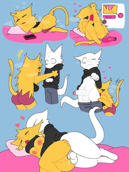 anthro anthro_on_anthro anthro_penetrated anthro_penetrating anthro_penetrating_anthro areola biped breasts duo erection female female_penetrated fur genitals heart_symbol male male/female male_penetrating male_penetrating_female nipples penetration penile penile_penetration penis sex vaginal vaginal_penetration snazzle_snapp domestic_cat felid feline felis mammal 3:4 animated