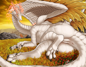 anus bedroom_eyes blush butt claws female feral genitals narrowed_eyes nude presenting presenting_hindquarters presenting_vulva seductive smile solo tail vulva white_body wings coolryong elden_ring european_mythology fromsoftware mythology ancient_dragon_lansseax dragon mythological_creature mythological_scalie scalie western_dragon 2022 hi_res