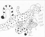 anthro balls duo erection female genitals male male/female nude penis pussy sex young young_anthro mike_sherman cheetah felid feline mammal monochrome