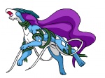 female feral solo tentacles dragon_soul_e nintendo pokemon generation_2_pokemon legendary_pokemon pokemon_(species) suicune 2d_animation animated short_playtime