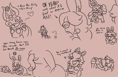 all_fours anthro armor bangs bent_arm blowing_kiss bodily_fluids breastplate brown_background brown_clothing brown_ear_piercing brown_facial_hair brown_footwear brown_hair brown_mustache brown_overalls brown_shoes brown_teeth cellphone clothed clothed_human clothed_male clothing crown ear_piercing electronics empty_eyes eyebrow_through_hat facial_hair female female_anthro flirting footwear frowning_at_another fully_clothed fully_clothed_human fully_clothed_male furrowed_brow furrowed_eyebrows group hair hand_pawpads headgear heart_symbol helmet holding_cellphone holding_object holding_phone horn horned_helmet inner_monologue interspecies kiss_on_lips long_ears long_hair male male/female male_human mitten_hands mustache narrowed_eyes no_pupils noseless one_eye_closed open_mouth open_smile orb overalls phone piercing profanity question sabatons saliva shoes simple_background smile smug_grin squint standing teeth text thinking trio yelling yelling_at_another yellow_eyes insertthenewblhere mario_bros mario_plus_rabbids_kingdom_battle nintendo raving_rabbids rayman_(series) ubisoft lava_queen mario rabbid_peach human lagomorph mammal rabbid 2024 crossover digital_drawing_(artwork) digital_media_(artwork) english_text sketch_page