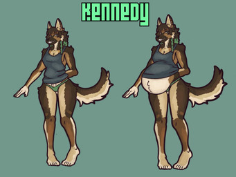 5_fingers 5_toes anthro belly big_belly black_nose brown_body brown_fur clothed clothed_anthro clothed_female clothing feet female fingers fur hindpaw huge_belly humanoid_hands panties paws pregnant pregnant_anthro pregnant_female shirt solo standing tank_top toes topwear underwear moscoviumdraws kennedy_(punkt.punkk) canid canine canis domestic_dog german_shepherd herding_dog mammal pastoral_dog hi_res