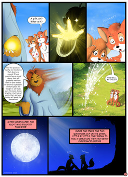 animal_genitalia anthro balls barely_visible_balls barely_visible_genitalia barely_visible_sheath barely_visible_vulva black_nose breasts brown_mane casual_nudity clothed clothed_anthro clothed_male clothing dialogue female full_moon fur genitals glowing glowing_eyes grass group kneeling lava light male male/female mane moon moonlight multicolored_body multicolored_fur nature night nipples nude nude_anthro nude_female nude_male outdoor_nudity outside plant red_body red_fur religion robe sheath sitting standing tan_body tan_fur text tree trio two_tone_body two_tone_fur vulva white_body white_fur juanonyx bible christianity disney robin_hood_(disney) adam_(biblical_figure) eve_(biblical_figure) god_(christianity) king_richard maid_marian robin_hood canid canine deity felid fox lion mammal pantherine red_fox true_fox comic english_text hi_res