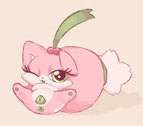 animal_genitalia animal_vulva anus canine_genitalia canine_vulva cherry chibi female feral food fruit genitals green_anus green_eyes green_vulva looking_at_viewer monotone_genitals one_eye_closed plant presenting presenting_vulva simple_background solo spread_legs spreading tan_background vulva wink winking_at_viewer x_anus clockstops3am conditional_dnp cherry_(labbit) canid canine fox mammal hi_res