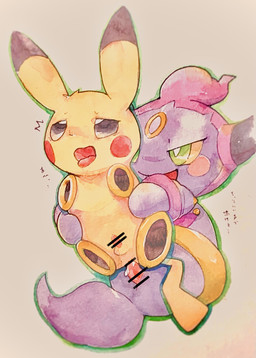 anal anthro balls duo erection genitals male male/male male_penetrated male_penetrating male_penetrating_male penetration penis portal sex slightly_chubby trem_trrn nintendo pokemon generation_1_pokemon generation_6_pokemon hoopa hoopa_(confined) legendary_pokemon pikachu pokemon_(species) hi_res