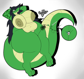 anthro attribute_theft big_breasts breasts female growing growth huge_thighs hyper hyper_thighs macro micro nipples non-mammal_nipples overweight overweight_anthro overweight_female shrinking size_theft size_transformation tail thick_thighs transformation snekkobean nintendo pokemon amy_alethino generation_5_pokemon pokemon_(species) reptile scalie slitherspawn snake tynamo absurd_res hi_res