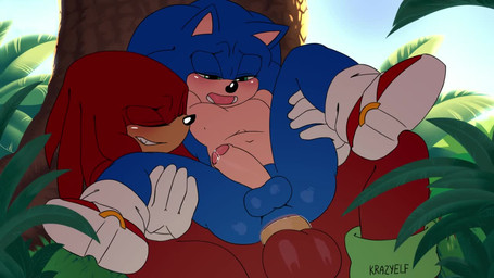 abdominal_bulge anal anal_orgasm anal_penetration anthro anthro_on_anthro anthro_penetrated anthro_penetrating anthro_penetrating_anthro anus balls blue_body blush bodily_fluids bouncing_balls butt clenched_teeth clothing cum cum_in_ass cum_inflation cum_inside cum_while_penetrated cumshot duo ejaculation erection eyes_closed footwear foreskin genital_fluids genitals gloves green_eyes hands-free handwear humanoid_genitalia humanoid_penis inflation male male/male male_penetrated male_penetrating male_penetrating_male mostly_nude mostly_nude_anthro mostly_nude_male multicolored_body open_mouth orgasm outside partially_retracted_foreskin penetration penile penile_penetration penis penis_in_ass precum red_body sex shoes smile spread_legs spreading tan_body teeth two_tone_body krazyelf sega sonic_the_hedgehog_(series) knuckles_the_echidna sonic_the_hedgehog echidna eulipotyphlan hedgehog mammal monotreme 16:9 2025 animated no_sound short_playtime video widescreen