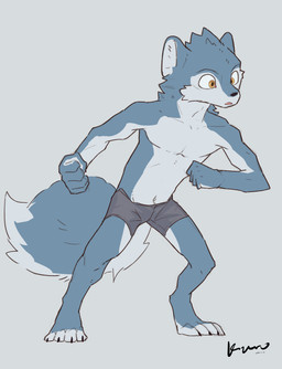 4_toes 5_fingers anthro biped black_bottomwear black_claws black_clothing black_shorts blue_body blue_countershading blue_fur blue_inner_ear blue_tail_tip bottomwear brown_eyes claws clothed clothed_anthro clothed_male clothing countershade_arms countershade_face countershade_fur countershade_hands countershade_legs countershade_neck countershade_tail countershade_torso countershading curious digitigrade dipstick_tail feet fingers fist fluffy fluffy_tail front_view fur grey_background looking_aside male markings multicolored_body multicolored_fur navel open_mouth pose shorts shorts_only simple_background snout solo tail tail_markings text thin_eyebrows toe_claws toes topless topless_anthro topless_male two_tone_body two_tone_fur white_sclera young young_anthro young_male kuromonsart felid mammal 2022 artist_name colored dated digital_drawing_(artwork) digital_media_(artwork) english_text flat_colors full-length_portrait hi_res portrait