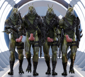 4_claws 4_toes 5_claws 5_fingers 9mm anthro arm_pouch armband armwear aroused athletic athletic_anthro athletic_male balls bandage bandaged_leg belt belt_pouch big_balls big_knot big_penis biped black_armband black_clothing black_legwear black_topwear bottomless bottomless_anthro bottomless_male claws clothed clothing empty_eyes erection feet finger_claws fingers footwear front_view genitals glans gloves green_balls green_body green_scales grin grinning_at_viewer group gun handgun handwear holding_gun holding_object holding_ranged_weapon holding_weapon humanoid_genitalia humanoid_penis hybrid_genitalia hybrid_penis inside knot knotted_humanoid_penis knotted_penis leather leather_strap leg_pouch legband legwear looking_at_viewer male markings mostly_nude mostly_nude_anthro mostly_nude_male mouth_closed mp5 muscular muscular_anthro muscular_male narrowed_eyes non-canine_knot open_mouth orange_eyes penis pink_glans pink_knot pink_penis plantigrade pose ranged_weapon ribbed_penis rifle scales sharp_teeth shoulder_guards shuriken smile smiling_at_viewer socks solo spikes spikes_(anatomy) spots spotted_body spotted_markings spotted_scales spreading standing stirrup_legwear stirrup_socks straps submachine_gun tapering_glans teeth thick_thighs thigh_pouch toe_claws toes topwear torn_clothing torn_topwear trigger_discipline walking_towards_viewer weapon mcfizzyd_(nuthead101) junatah_(modeler) epic_games fortnite heckler_and_koch mythology hybrid_(fortnite) dragon lizard mythological_creature mythological_scalie reptile scalie wingless_dragon 2025 3d_(artwork) absurd_res blender_(artwork) digital_media_(artwork) hi_res