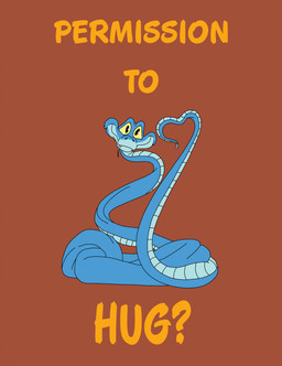 blue_body blue_scales brown_background coiled_up consent_themes fangs feral heart_reaction heart_symbol male missing_fang nude one_fang permission scales simple_background solo teeth text yellow_eyes hyzenthlayrose disney zootopia gary_de'snake pit_viper reptile scalie snake viper hi_res