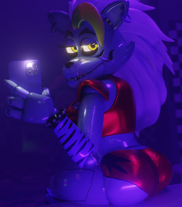 anthro breasts butt female furniture machine mirror mirror_selfie on_model on_table pose selfie sitting sitting_on_table solo table thick_thighs darkdesire five_nights_at_freddy's five_nights_at_freddy's:_security_breach scottgames steel_wool_studios roxanne_wolf animatronic canid canine canis mammal robot robot_anthro wolf 3d_(artwork) blender_(artwork) digital_media_(artwork) hi_res pinup