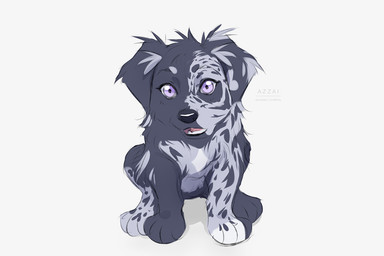 black_nose blue_body blue_fur eyelashes female feral floppy_ears fur high-angle_view looking_at_viewer markings nightmare_fuel open_mouth purple_eyes simple_background sitting solo spots spotted_body spotted_fur spotted_markings white_background young azzai fresco_(azzai) australian_shepherd canid canine canis domestic_dog herding_dog mammal pastoral_dog sheepdog 2024 3:2 cel_shading colored colored_sketch digital_drawing_(artwork) digital_media_(artwork) shaded sketch