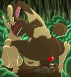 ambiguous_gender big_butt big_nose black_sclera blush breasts bush butt butt_grab diglett disembodied_tail female forest insertion lagomorph looking_back lopunny mammal mrturquoise nintendo outside penetration pink_eyes pokémon rabbit tree video_games
Rating: Explicit
Score: 2
User: ROTHY
Date: March 02, 2014