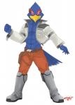 abs anthro beak blue_body blue_eyes blue_feathers clothed clothing feathers looking_at_viewer male muscular muscular_anthro muscular_male pose simple_background solo white_background ligoni nintendo star_fox falco_lombardi avian 2020 hi_res