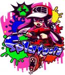 clothing female hat headgear headwear humanoid_pointy_ears mask messy pointy_ears pseudo_hair solo squelcher tentacle_hair tentacles text weapon 燃性 nintendo splatoon animal_humanoid cephalopod cephalopod_humanoid humanoid inkling marine marine_humanoid mollusk mollusk_humanoid 2015 low_res