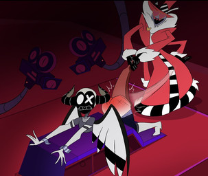 anthro arms_tied bottomwear bottomwear_down bound butt butt_slap camera clothed clothing duo female forced hell male panties panties_down pants pants_down partially_clothed pornography recording reddened_butt slap spank_marks spanked_butt spanking spanking_focus spanking_paddle underwear underwear_down wings lev0on hazbin_hotel hellaverse exorcist_(hazbin_hotel) valentino_(hazbin_hotel) angel angel_humanoid ant arthropod demon humanoid hymenopteran insect