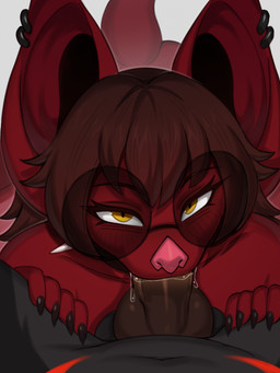 anthro anthro_on_anthro anthro_penetrated anthro_penetrating anthro_penetrating_anthro balls biped blush breasts claws duo ear_piercing eyewear faceless_anthro faceless_character faceless_male fellatio female female_penetrated fingers genitals glasses hair looking_at_viewer male male/female male_penetrating male_penetrating_female nude nude_anthro nude_female nude_male oral penetration penile penis_in_mouth piercing sex simple_background wings hyattlen gen_(genemon) sauvignon bat canid canine fox mammal 2026 absurd_res digital_drawing_(artwork) digital_media_(artwork) hi_res