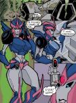 armor big_breasts breastplate breasts curvy_figure female headgear head_lights helmet machine military not_furry ship smile spacecraft standing text thick_thighs vehicle voluptuous watercraft megadevianttron_(artist) hasbro takara_tomy transformers transformers_aligned_continuity transformers:_prime arcee cybertronian humanoid robot comic digital_media_(artwork) english_text hi_res