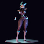 anthro artificial_intelligence big_breasts black_body black_skin blue_accents blue_flesh blue_nipples boots bottomwear breasts clothed clothing female footwear genitals hip_sway loincloth machine nipples nude partially_clothed pussy shoes solo tail white_body yellow_sclera alphasoup deltarune undertale_(series) tasque_manager tasque_manager_(mayosplash) humanoid robot robot_humanoid 1:1 3d_(artwork) 3d_animation animated blender_(artwork) digital_media_(artwork) loop no_sound short_playtime webm