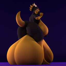 anthro areola balls big_balls big_breasts big_penis breasts butt erect_nipples erection expansion genitals gynomorph horn huge_balls huge_breasts huge_penis hyper hyper_balls hyper_breasts hyper_genitalia hyper_penis intersex nipples non-mammal_balls non-mammal_breasts non-mammal_nipples nude penis simple_background solo tail thick_thighs wide_hips anthroanim mythology milenth_drake dragon mythological_creature mythological_scalie scalie 1:1 2017 3d_(artwork) absurd_res digital_media_(artwork) hi_res
