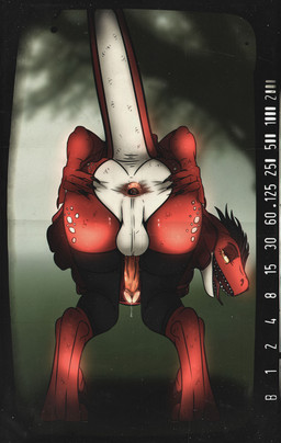 anthro anus backsack balls biped bodily_fluids bottomwear butt claws clothed clothing crossdressing erection fangs femboy genital_fluids genital_raphe genitals humanoid_genitalia humanoid_penis leaning leaning_forward male penis perineal_raphe perineum precum presenting presenting_hindquarters raphe_(anatomy) rear_view scrotal_raphe sickle_claw skirt solo spread_butt spreading tail teeth toe_claws wet_anus 0l-fox-l0 dinosaur dromaeosaurid prehistoric_species reptile saurischian scalie theropod absurd_res digital_drawing_(artwork) digital_media_(artwork) hi_res