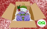 bdsm bondage bound box container female fur holidays purple_body purple_fur short_stack solo oqtozille christmas league_of_legends riot_games tencent tristana_(lol) yordle absurd_res hi_res