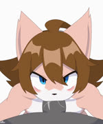 ahoge anthro anthro_on_anthro big_penis blue_eyes blush bodily_fluids brown_hair duo eye_through_hair fellatio femboy first_person_view fur genitals hair humanoid_genitalia humanoid_penis looking_at_viewer male male/male oral orange_body orange_fur penile penis saliva sex simple_background translucent translucent_hair white_body white_fur nightmareroa akumu_(nightmareroa) ambiguous_species canid canine domestic_cat felid feline felis fox hybrid mammal 2024 5:6 animated cel_shading hi_res loop no_sound shaded short_playtime webm