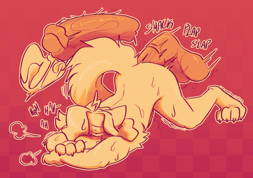 andromorph andromorph_penetrated animal_genitalia animal_penis blush blush_lines blushing_profusely bodily_fluids cum cum_in_vagina cum_inside doggystyle downward_dog equine_genitalia equine_penis from_behind_position genital_fluids genitals inside internal intersex intersex_penetrated mastectomy_scar medial_ring onomatopoeia penetration penis raised_tail scar sex solo solo_focus sound_effects submissive submissive_andromorph submissive_intersex sweat sweatdrop sweaty_body sweaty_legs sweaty_thighs tail text vaginal vaginal_fluids vaginal_penetration lustwasp leland_(parchmentbearer) domestic_cat felid feline felis mammal absurd_res hi_res trans_(lore) trans_man_(lore)