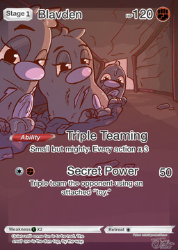 balls bedroom_eyes feral genitals glistening grin group hair male male/male mine mineshaft narrowed_eyes nude pear-shaped_figure penis pokemon_card public rock scar scars_on_chest seductive simple_background size_difference slick small_balls small_penis smaller_male smile starry_eyes text trio wide_hips judasthesinner nintendo pokemon dugtrio generation_1_pokemon pokemon_(species) english_text hi_res