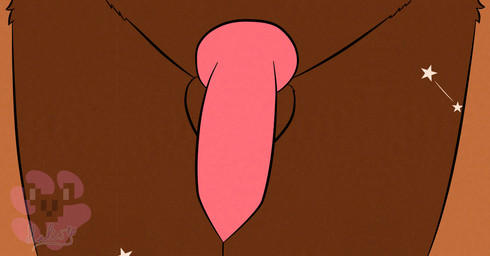 animal_genitalia anthro balls brown_body brown_fur fur genitals male nude penis simple_background solo star helivystar helivy canid canine fox mammal absurd_res digital_media_(artwork) hi_res herm_(lore)