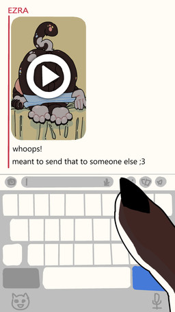 anthro anus balls bed bedroom brown_body brown_eyes butt cel-shaded cellphone dialogue electronics erection furniture genitals male markings multicolored_spots pawpads paws penis phone phone_screen raised_tail rear_view shota smartphone solo spots tail text texting toony white_markings young conditional_dnp furward_thinker amos_(furward_thinker) ezra_(furward_thinker) domestic_cat felid feline felis mammal 2025 4k 9:16 absurd_res colored digital_drawing_(artwork) digital_media_(artwork) english_text hi_res shaded brother_(lore) brothers_(lore) sibling_(lore)