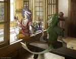 anthro inside male tail talyxian_flora vilous_universe lynxwolf kel pin_(pinpineapplepin) sergal absurd_res hi_res