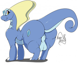 backsack balls big_butt blue_body blue_skin butt feral genitals looking_back male perineum simple_background smile solo tail thick_thighs white_background kingbeast nintendo pokemon aurorus dinosaur fossil_pokemon generation_6_pokemon pokemon_(species) prehistoric_species reptile sauropod sauropodomorph scalie 2018