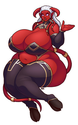 accessory armwear big_breasts breasts cleavage clothed clothing cloven_hooves eyebrows eyelashes female furgonomics hair hooves horn huge_breasts huge_hips humanoid_pointy_ears hyper hyper_hips jewelry legwear looking_at_viewer navel not_furry pointy_ears purple_eyes red_body red_skin ring simple_background slightly_chubby solo tail tail_accessory tail_jewelry tail_ring thick_thighs venus_figure white_background white_hair wide_hips blazbaros blizzard_entertainment warcraft draenei horned_humanoid humanoid tailed_humanoid 2024 5:8 digital_media_(artwork) hi_res