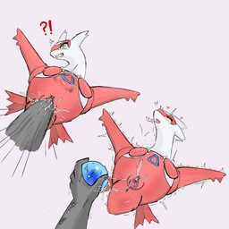 abdominal_bulge ahegao anus bodily_fluids clenched_teeth clitoris disembodied_hand drooling duo ejaculation female feral fisting gaping gaping_vagina genital_fluids genitals heart_eyes heart_symbol humanoid_hands interrobang interspecies looking_pleasured motion_lines multicolored_body penetration pokephilia red_body saliva simple_background solo_focus soul_dew stretched_vagina tears teeth tongue tongue_out two_tone_body vaginal vaginal_fisting vaginal_fluid_string vaginal_fluids vaginal_penetration vaginal_squirting vulva white_background white_body yellow_eyes saeko_art nintendo pokemon generation_3_pokemon latias legendary_pokemon pokemon_(species) 1:1 2022 hi_res sequence