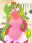 ambiguous_gender blush breasts clothing duo female female_focus hair not_furry plant solo_focus irgramfox nintendo pokemon elemental_creature flora_fauna generation_7_pokemon humanoid mammal pokemon_(species) tsareena 3:4 absurd_res hi_res